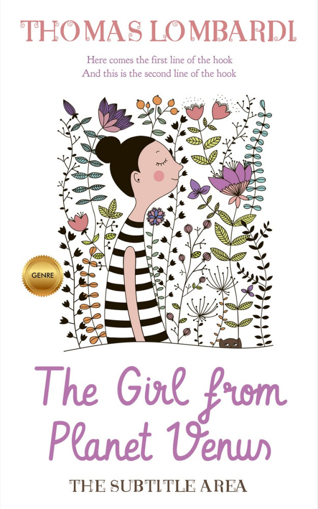 Front view of Oriental Pink #2450 - Premade Fantasy Book Cover