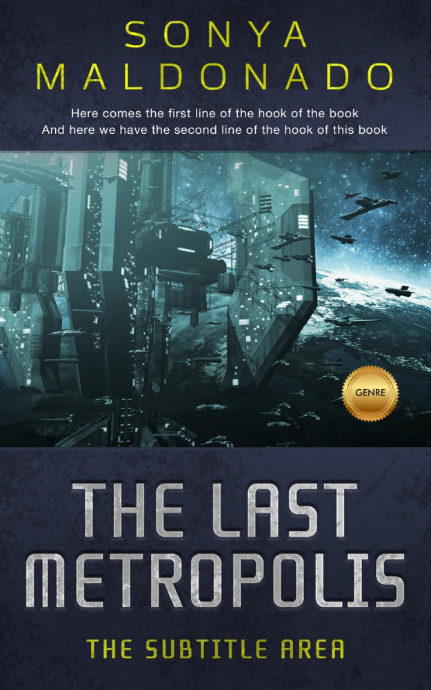 Front view of Ebony Clay #2475 - Premade Science Fiction Book Cover