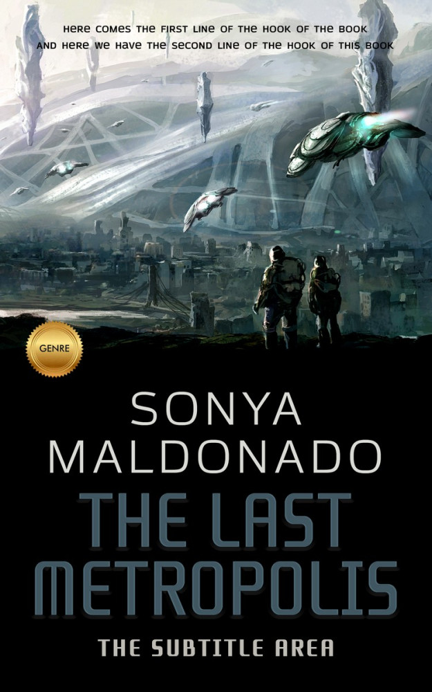 Front view of Celeste #2480 - Premade Science Fiction Book Cover