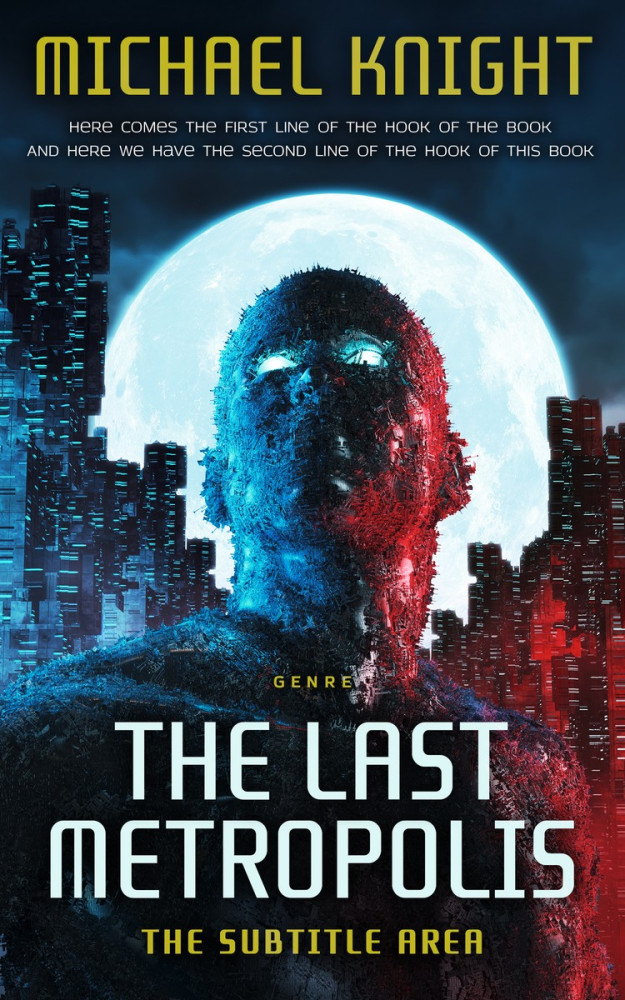 Front view of Celeste #2484 - Premade Science Fiction Book Cover