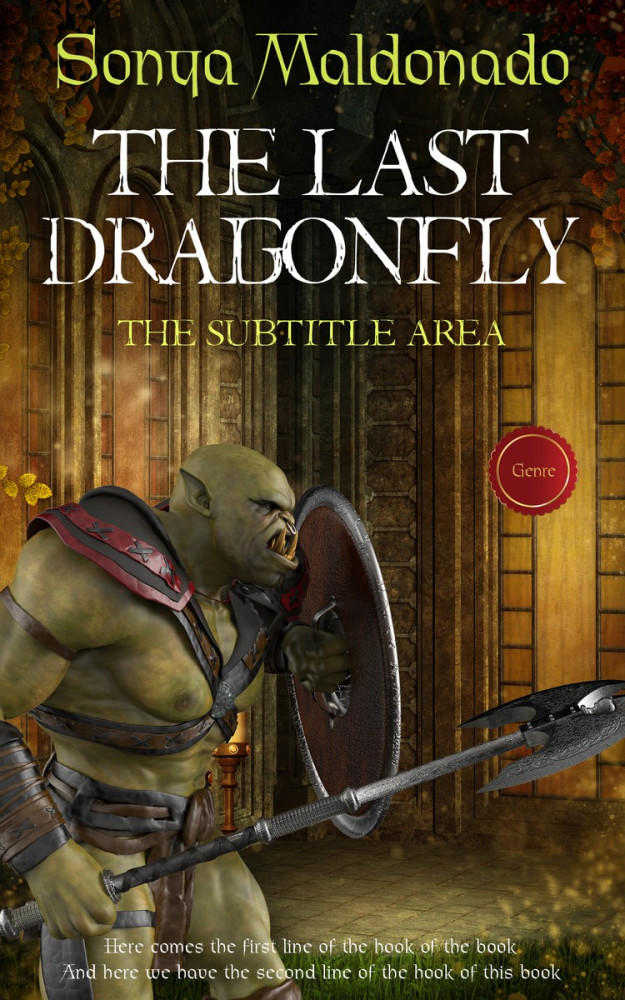 Front view of Black Marlin #2495 - Premade Romance Book Cover