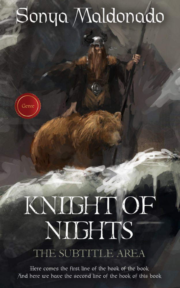 Front view of Dune #2507 - Premade Fantasy Book Cover