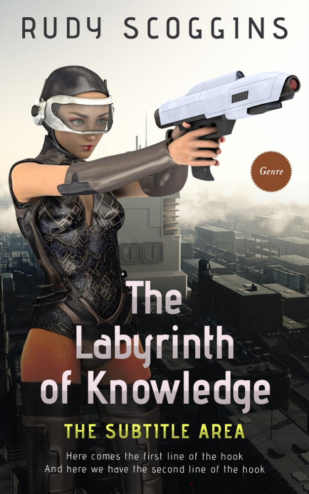 Front view of Pearl Bush #2588 - Premade Science Fiction Book Cover