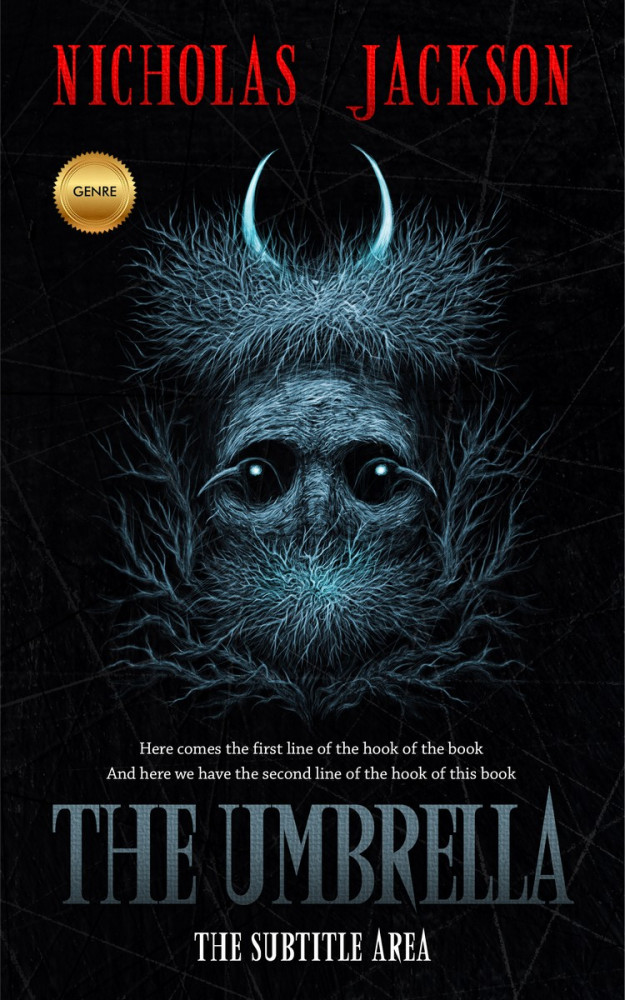 Front view of Woodsmoke #2640 - Premade Abstract Book Cover