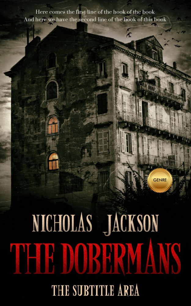 Front view of Sandal #2643 - Premade Horror Book Cover