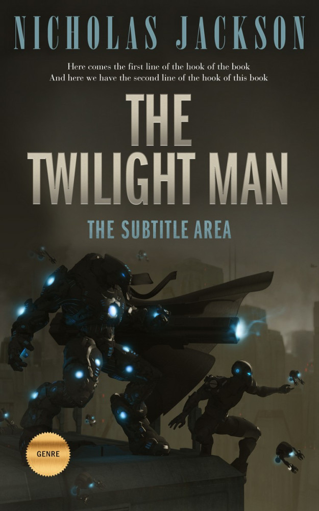 Front view of Rangitoto #2665 - Premade Science Fiction Book Cover