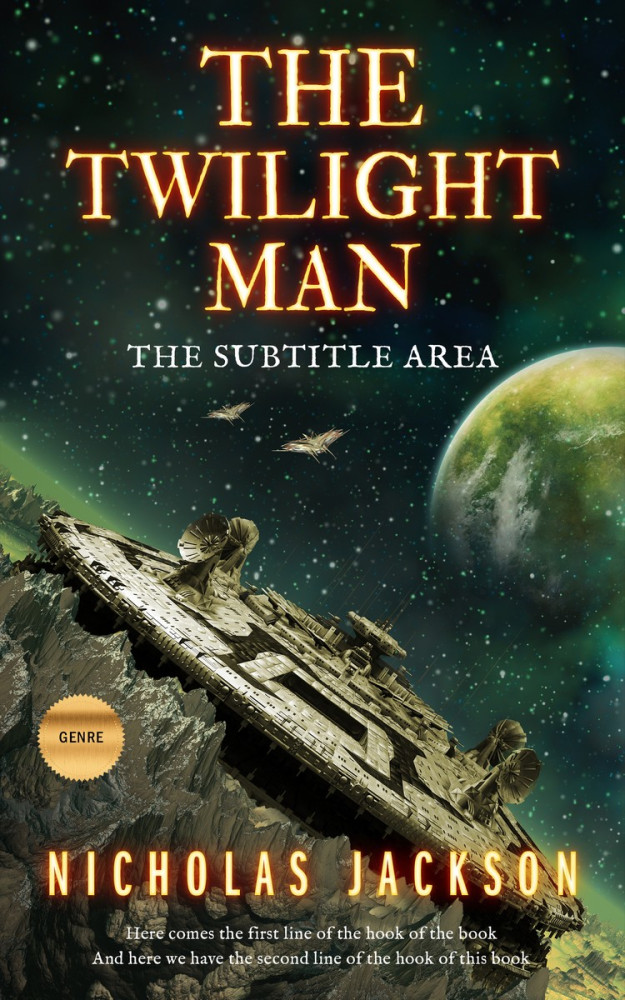 Front view of Heavy Metal #2670 - Premade Science Fiction Book Cover