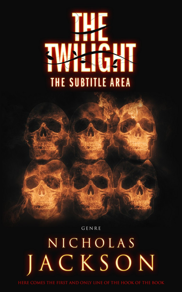 Front view of Raw Sienna #2679 - Premade Horror Book Cover