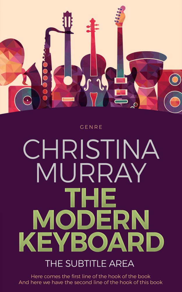 Front view of Cashmere #2693 - Premade Abstract Book Cover