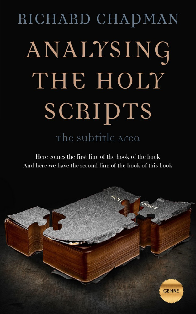 Front view of Cod Gray #2715 - Premade Religion & Spirituality Book Cover