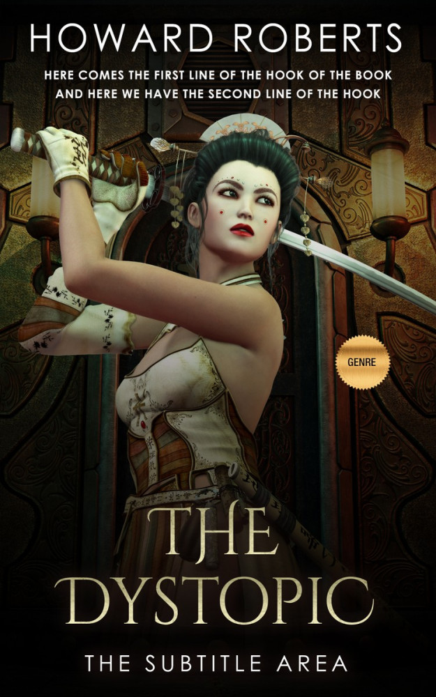 Front view of Night Rider #2750 - Premade Fantasy Book Cover