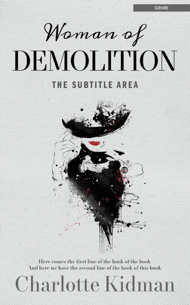 Front view of Iron #2806 - Premade Abstract Book Cover