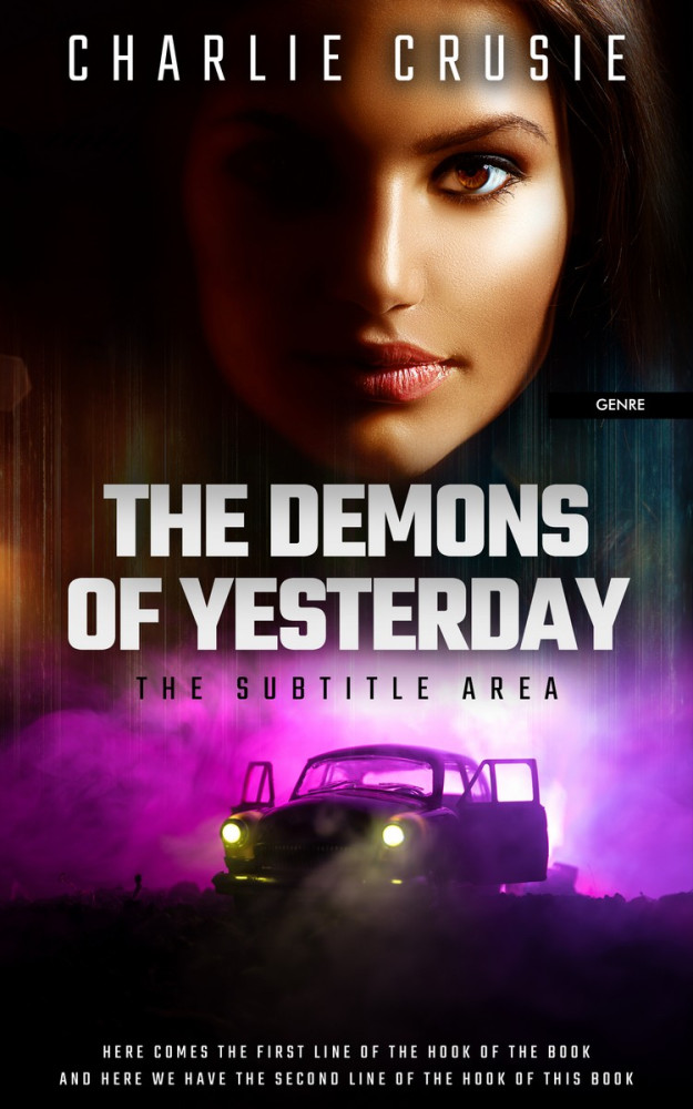 Front view of Gondola #2824 - Premade Action & Adventure Book Cover