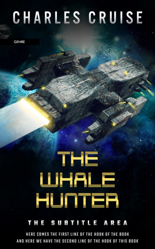 Front view of Bison Hide #2834 - Premade Science Fiction Book Cover