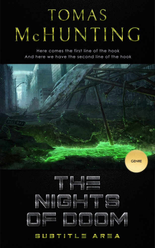 Front view of Woodsmoke #2952 - Premade Apocalyptica Book Cover