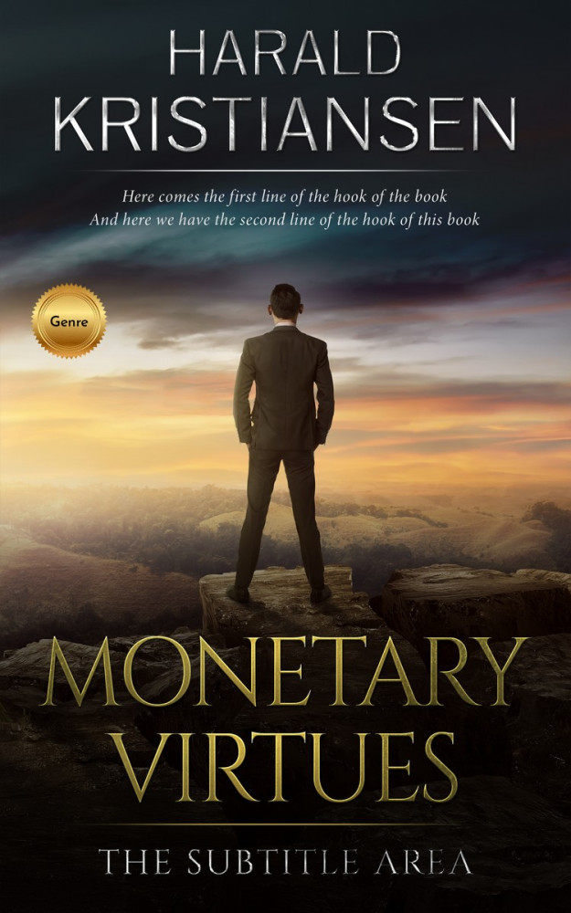 Front view of Tan #2995 - Premade Business Book Cover