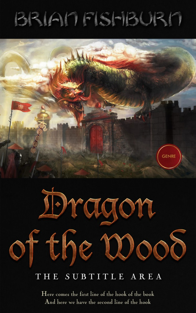 Front view of Indian Khaki #3040 - Premade Fantasy Book Cover