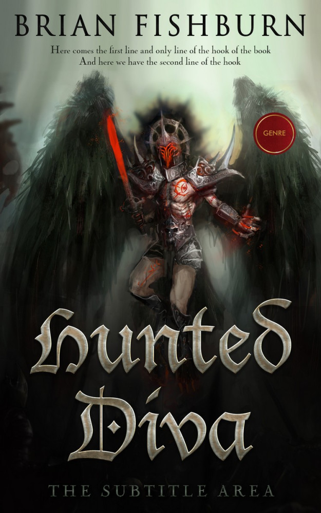 Front view of Clay Ash #3044 - Premade Fantasy Book Cover | BookCoverZone