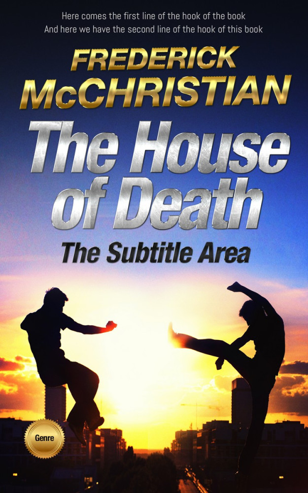 Front view of Steel Gray #3063 - Premade Action & Adventure Book Cover