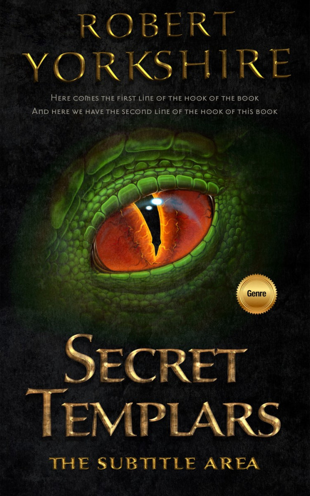 Front view of Rangoon Green #3072 - Premade Fantasy Book Cover