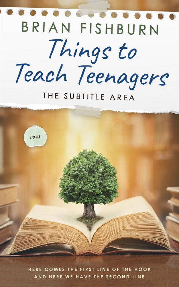 Front view of Spring Wood #3079 - Premade Education Book Cover | BookCoverZone