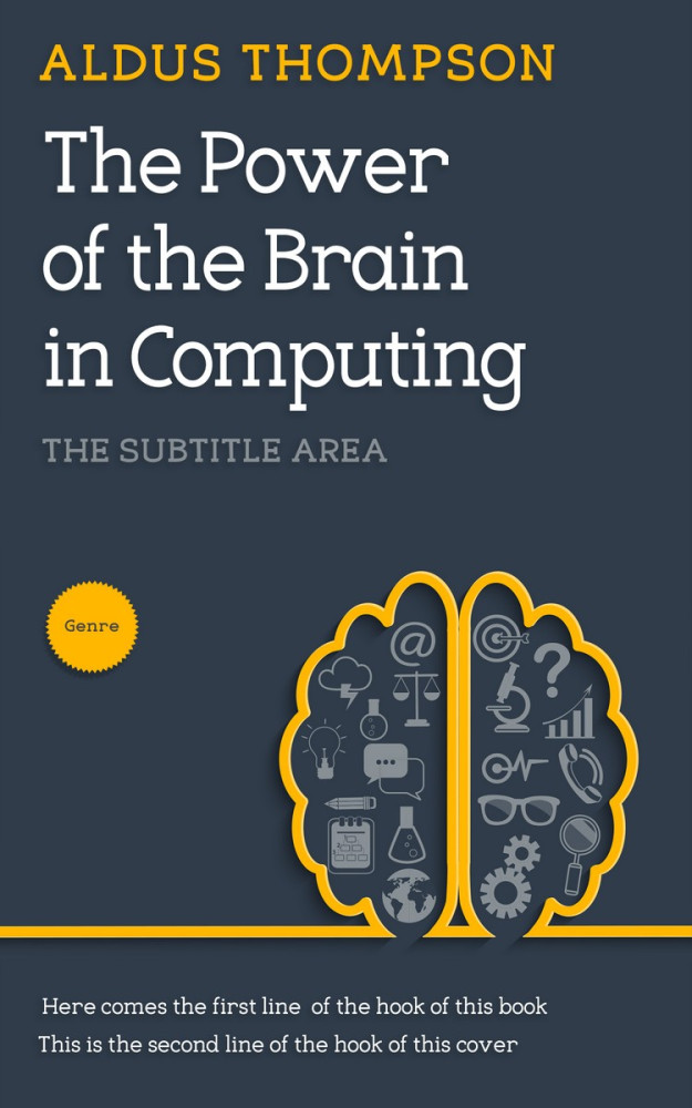 Front view of Oxford Blue #3101 - Premade Abstract Book Cover