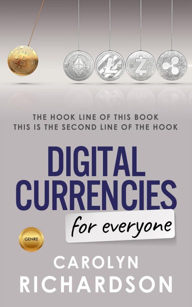 Front view of Pale Slate #3115 - Premade Business Book Cover | BookCoverZone