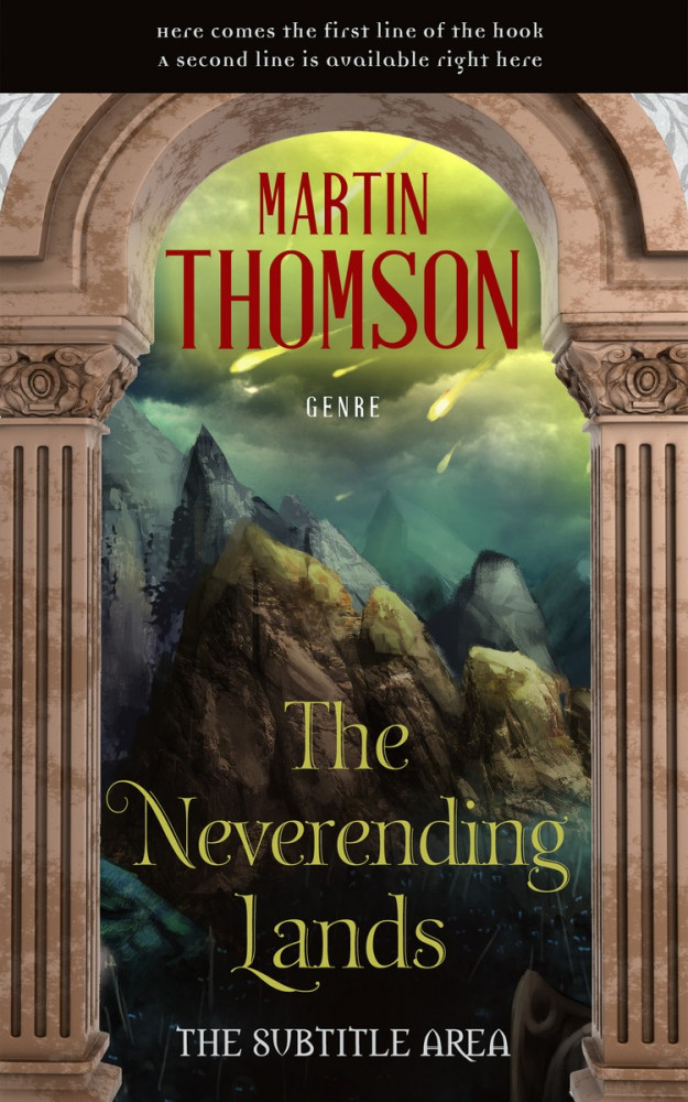 Front view of Rangitoto #3187 - Premade Fantasy Book Cover