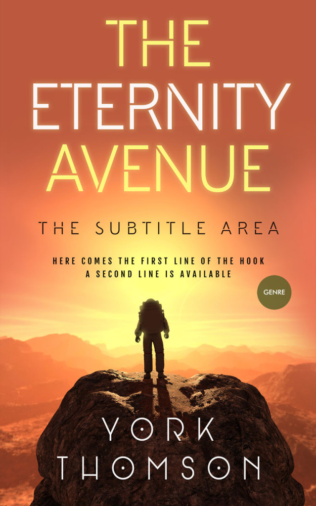 Front view of Raw Sienna #3207 - Premade Science Fiction Book Cover