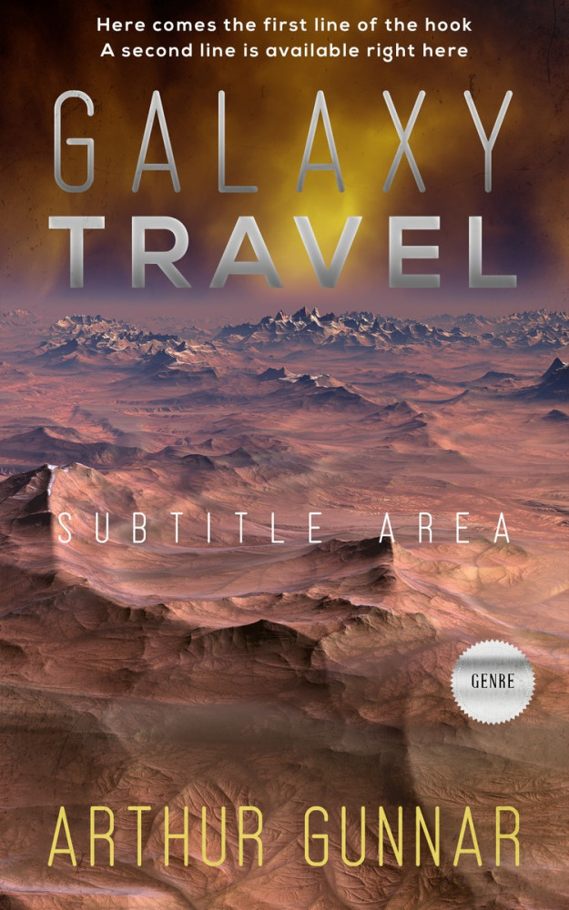 Front view of Tobacco Brown #3210 - Premade Science Fiction Book Cover