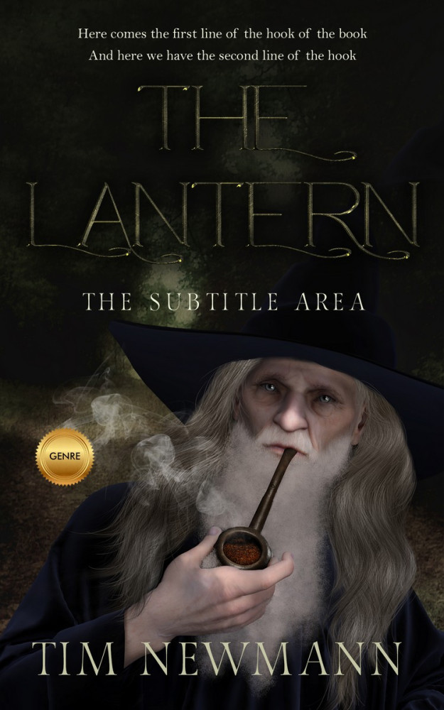 Front view of Rangoon Green #3230 - Premade Fantasy Book Cover