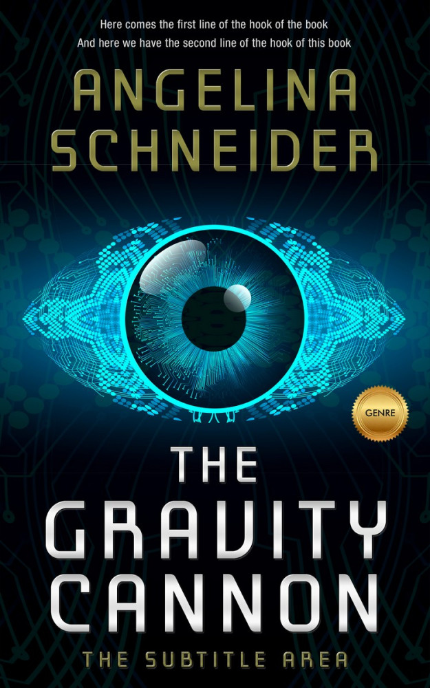 Front view of Black Pearl #3247 - Premade Science Fiction Book Cover