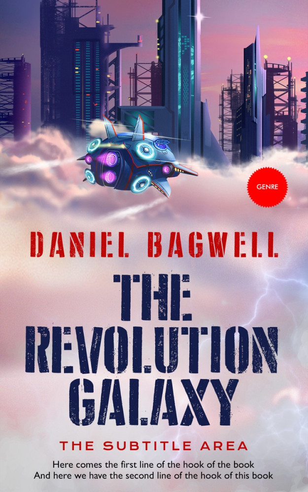 Front view of Maverick #3280 - Premade Science Fiction Book Cover