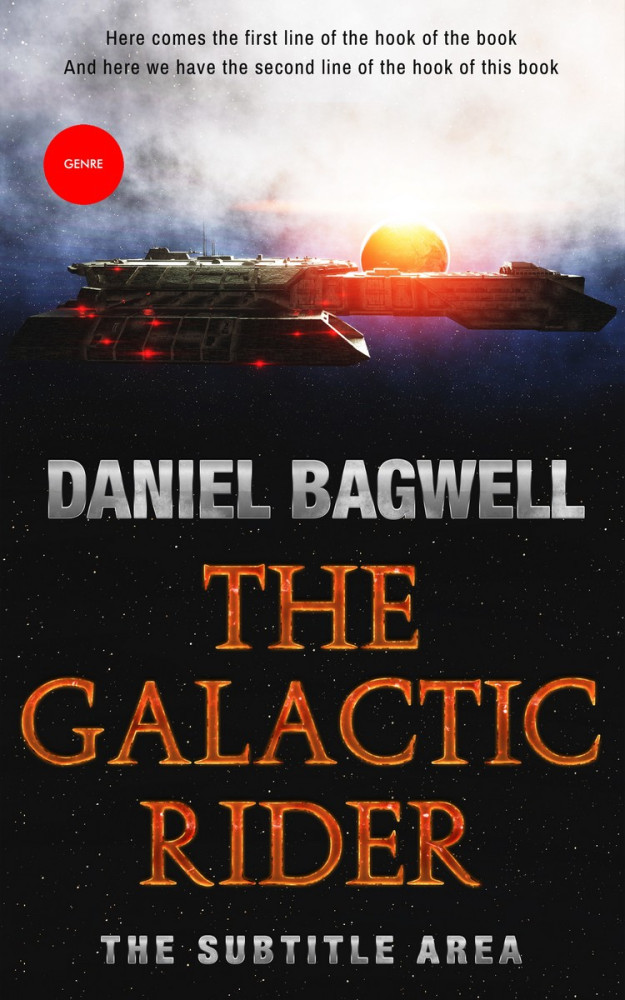 Front view of Cod Gray #3284 - Premade Science Fiction Book Cover