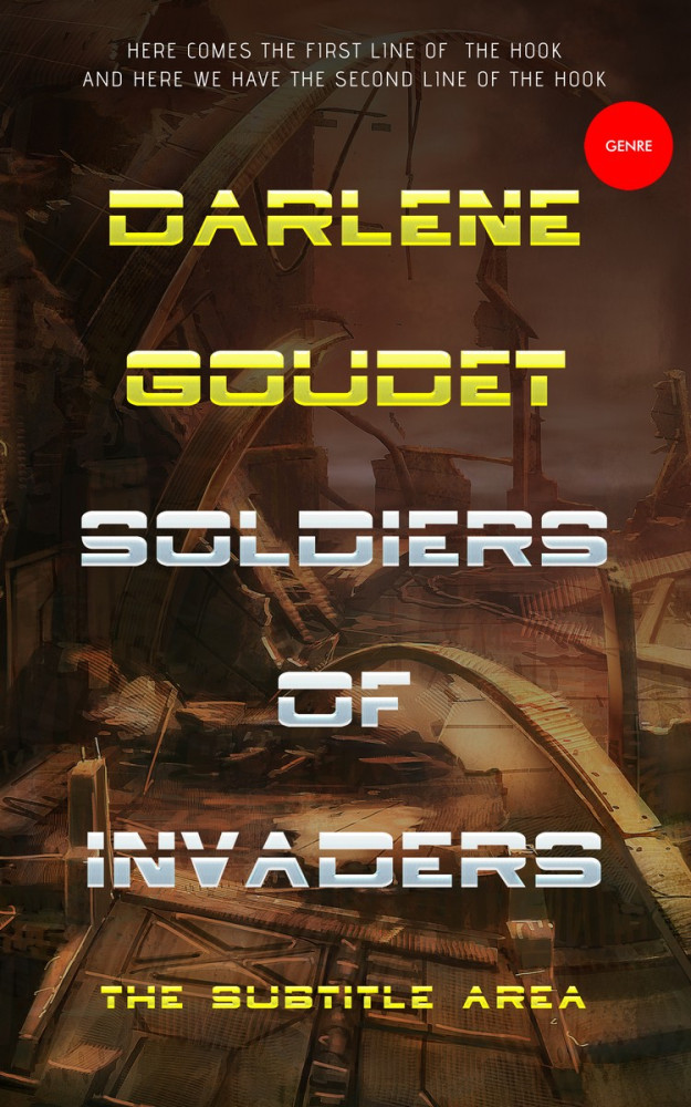 Front view of Black Marlin #3294 - Premade Apocalyptica Book Cover