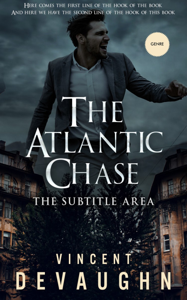 Front view of Shark #3296 - Premade Romance Book Cover