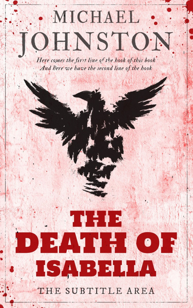 Front view of Azalea #3322 - Premade Abstract Book Cover