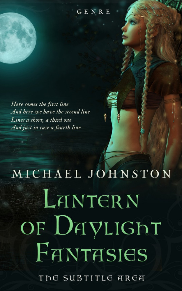 Front view of Aztec #3326 - Premade Fantasy Book Cover