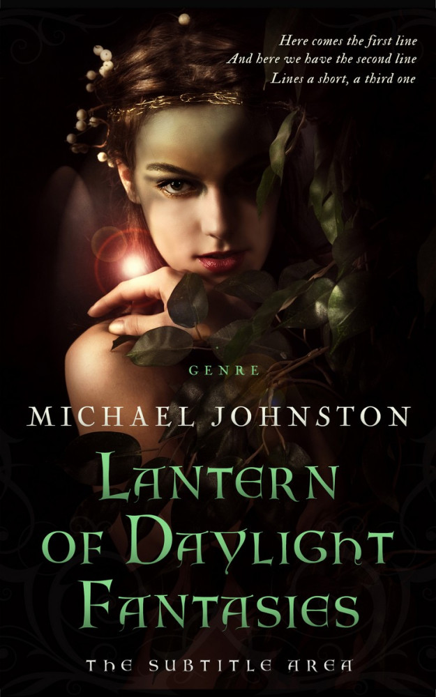 Front view of Night Rider #3334 - Premade Fantasy Book Cover