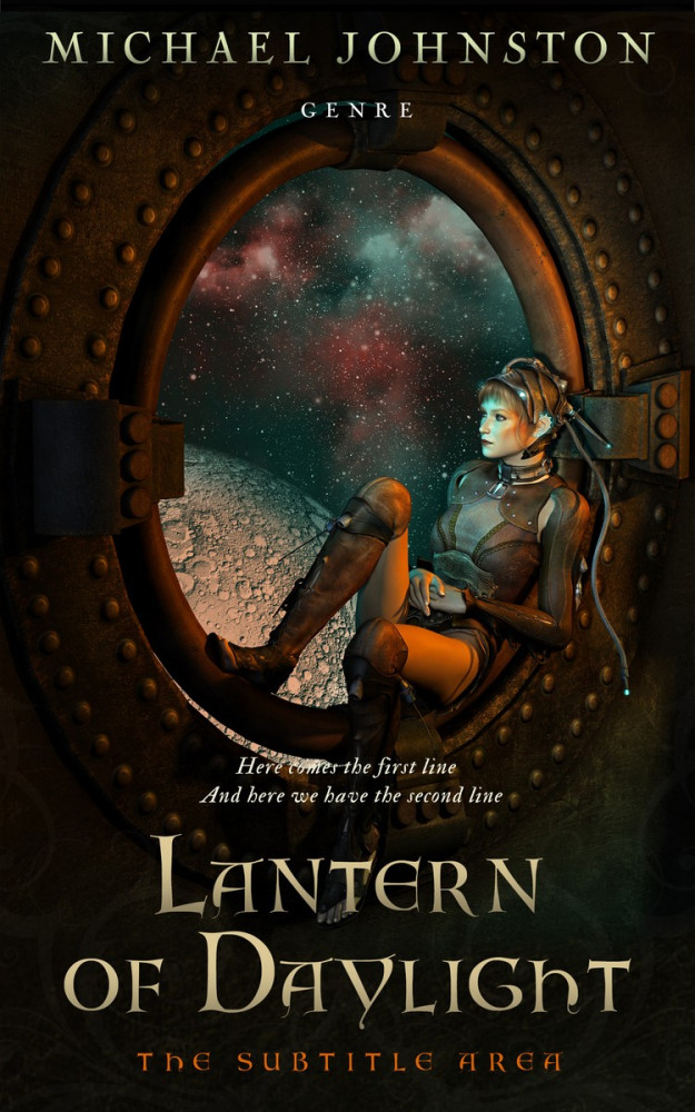 Front view of Oil #3336 - Premade Fantasy Book Cover | BookCoverZone