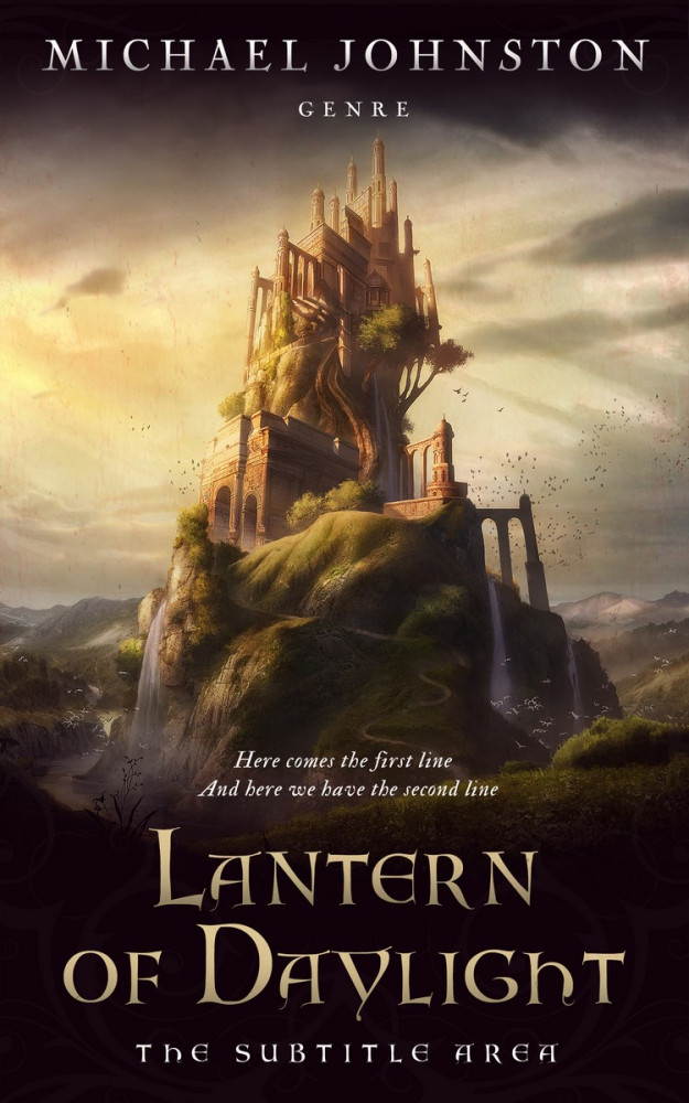 Front view of Straw #3338 - Premade Fantasy Book Cover