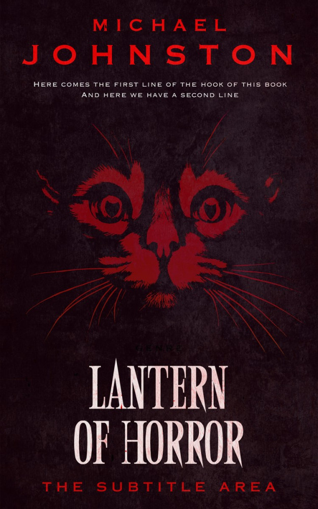 Front view of Tamarind #3348 - Premade Horror Book Cover