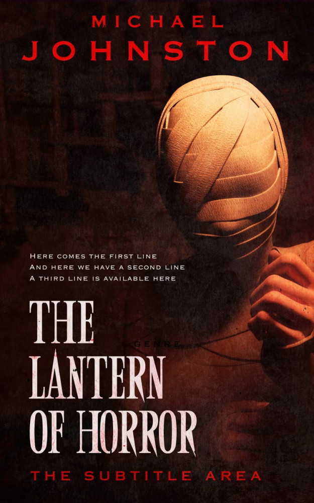 Front view of Coffee Bean #3349 - Premade Horror Book Cover