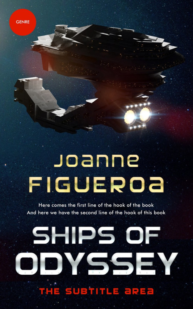 Front view of Vulcan #3376 - Premade Science Fiction Book Cover