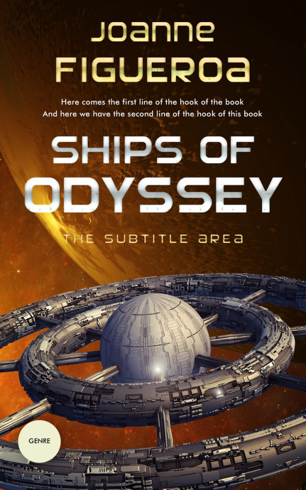 Front view of Eclipse #3377 - Premade Science Fiction Book Cover