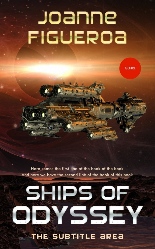 Front view of Eclipse #3384 - Premade Science Fiction Book Cover