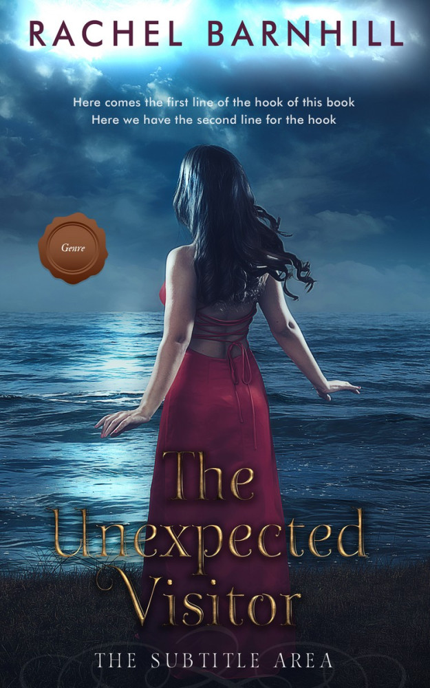 Front view of Ebony Clay #3449 - Premade Romance Book Cover