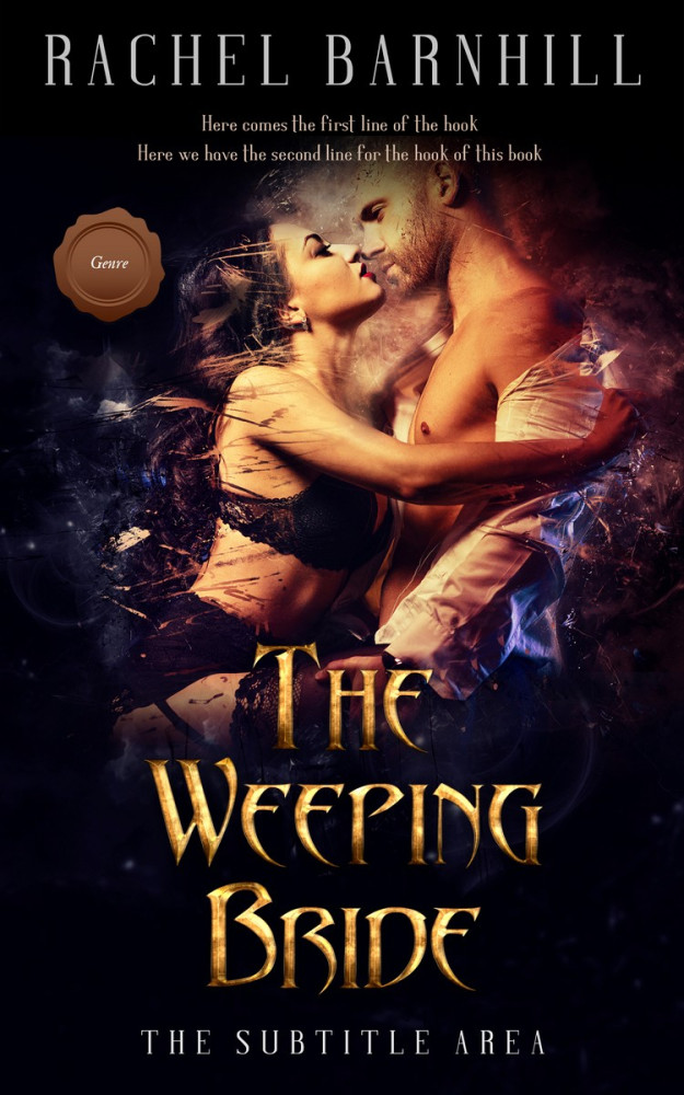 Front view of Antique Brass #3455 - Premade Erotica Book Cover