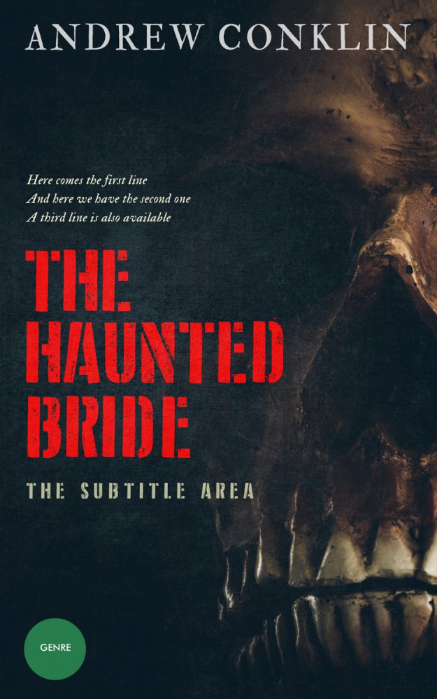 Front view of Mirage #3486 - Premade Horror Book Cover | BookCoverZone