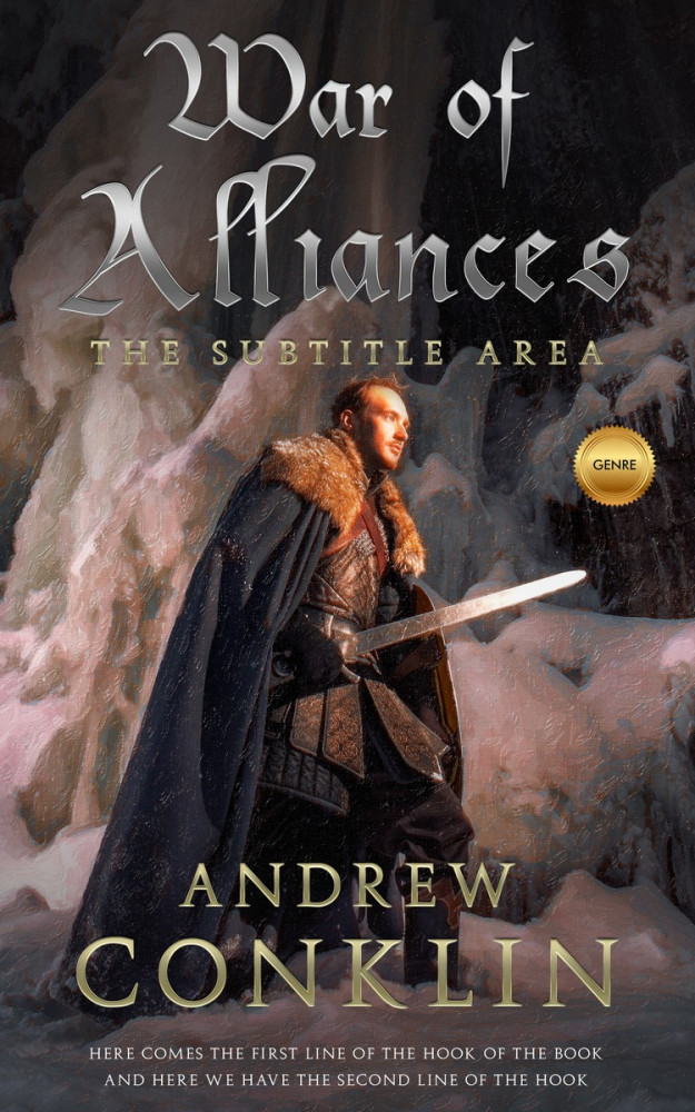 Front view of Thunder #3515 - Premade Historical Book Cover